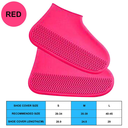 Waterproof Silicone Rain Shoe Covers Reusable Non Slip