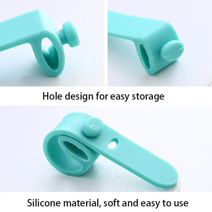 20pcs Cable Ties Winder Organizer Silicone Earphone Clips