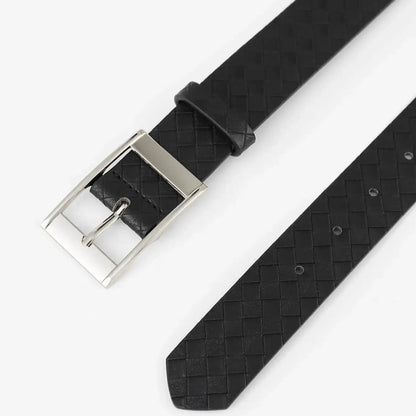 Mens Pin Buckle Faux Leather Belt Fashion Casual Business Belt