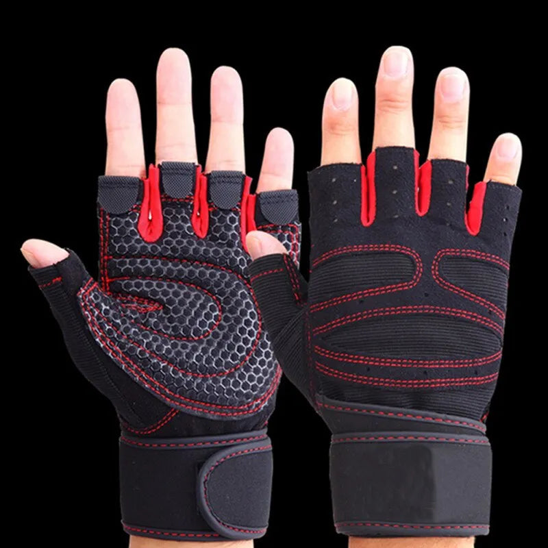 Fitness Half Finger Sports Fitness Gloves Unisex Wrist Guard