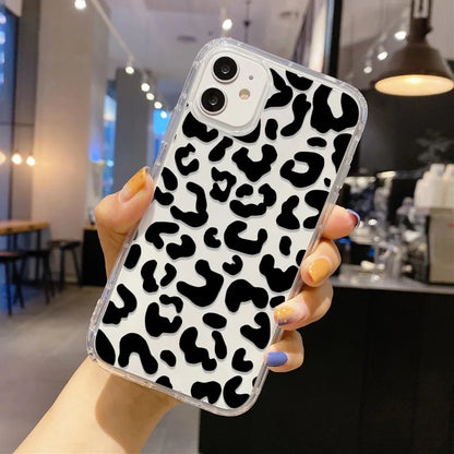 Love Heart Clear Phone Case For iPhone 16 15 14 Pro Max Shockproof