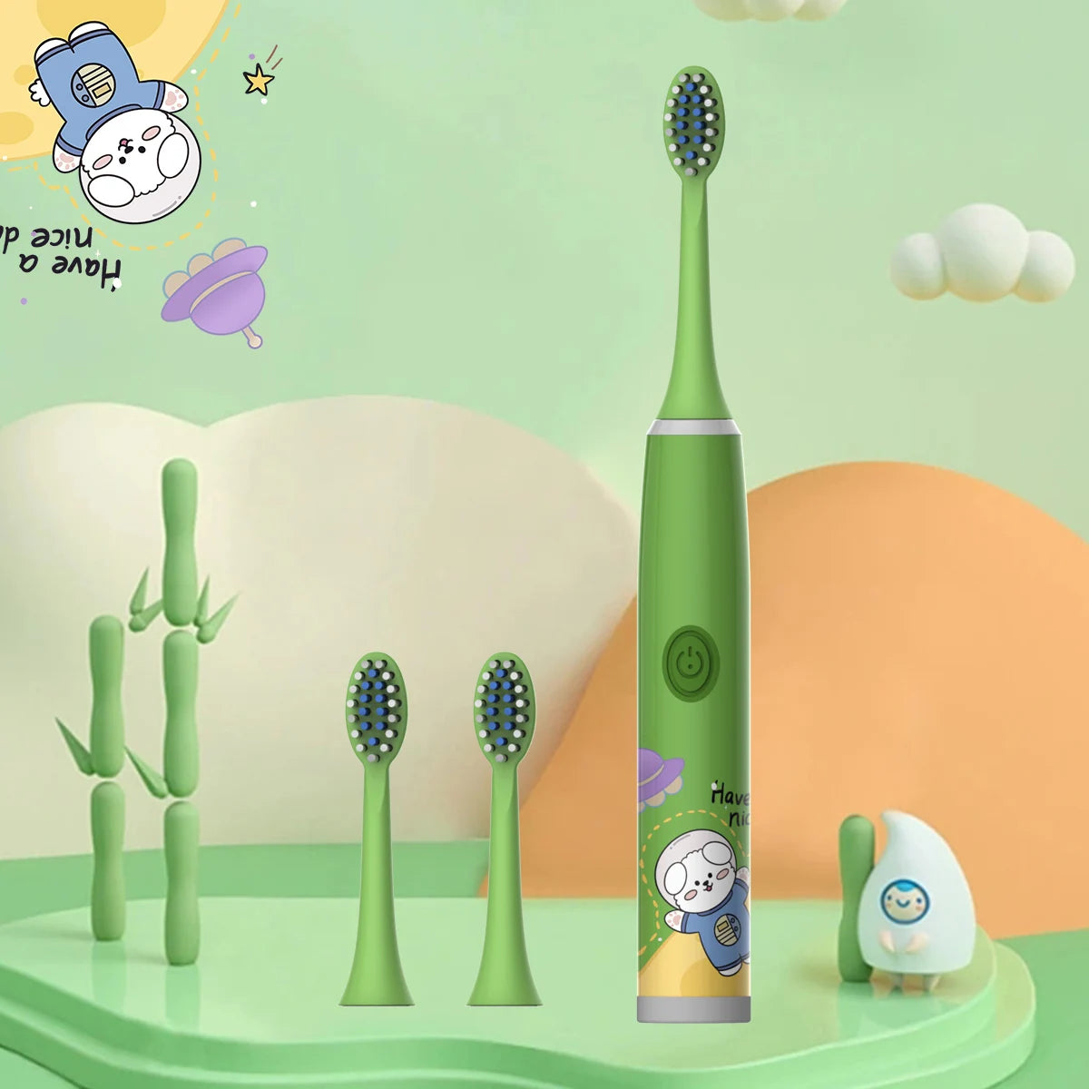 Childrens Electric Toothbrush Soft Hair Cleaning Brush