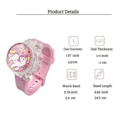 Creative Unicorn Light up Watch Students Watch