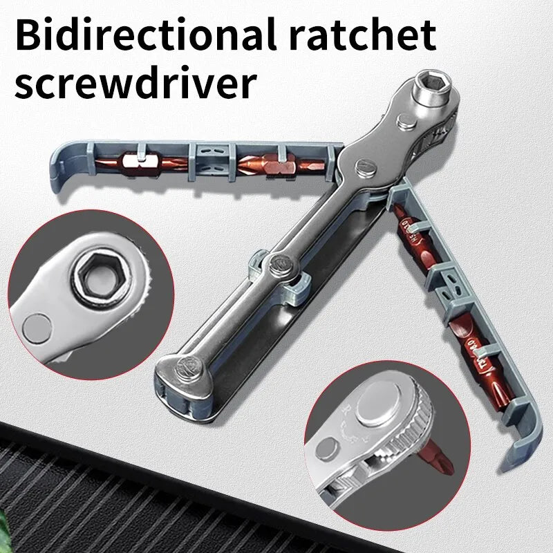 Bidirectional Ratchet Screwdriver Set Multifunctional