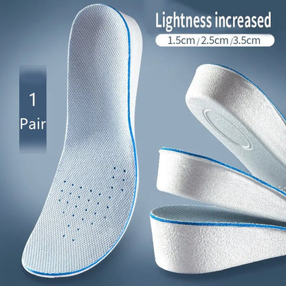 1Pair Invisible Height Increase Insoles for Shoes Breathable Comfortable