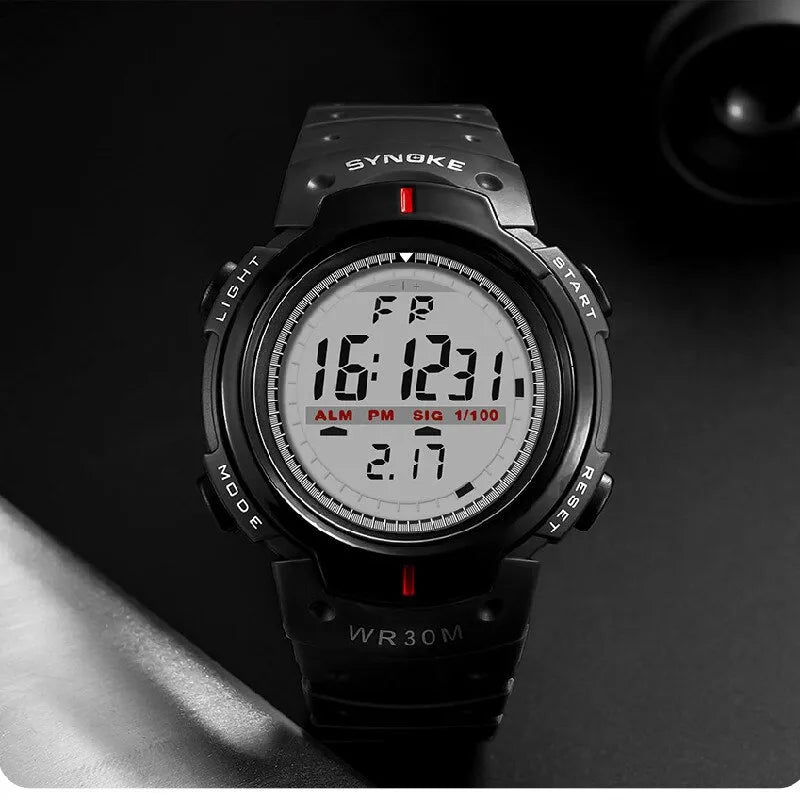 SYNOKE Mens Digital Watch Sports Waterproof