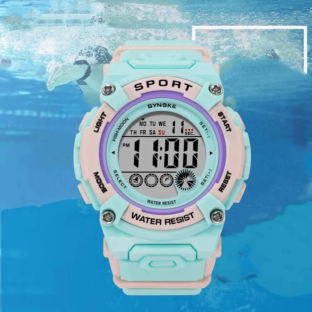 Student Digital Watch Waterproof Sports Children Kids Watch