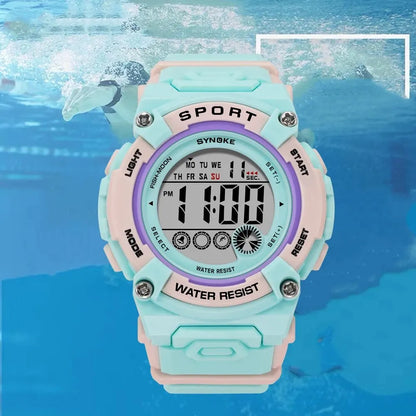 Student Digital Watch Waterproof Sports Children Kids Watch