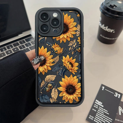 Flower Printed Phone Case For iPhone 15 14 13