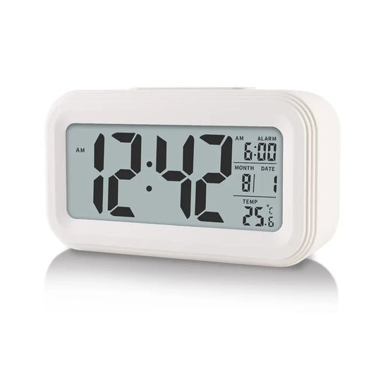 LED Digital Alarm Clock Backlight Snooze Time Calendar Table Clock