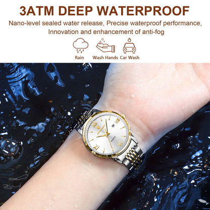 Luxury Watch For Woman Waterproof Luminous Date Quartz Ladies Wristwatch