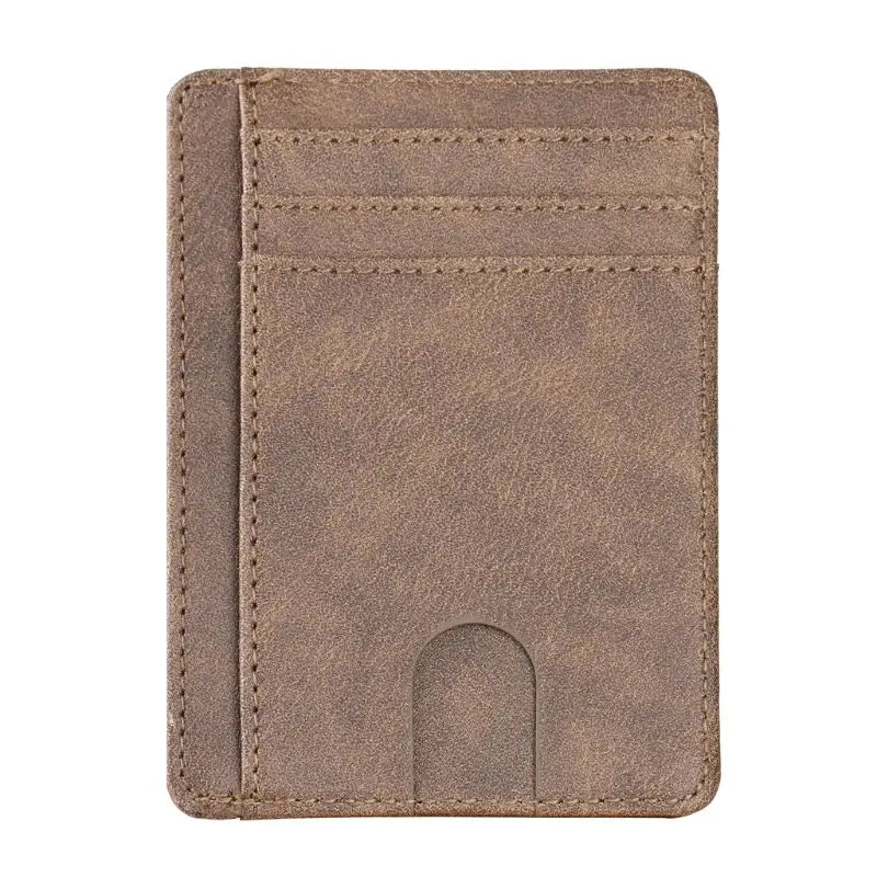 RFID Blocking Wallet Super Thin Mens Leather Card Holder