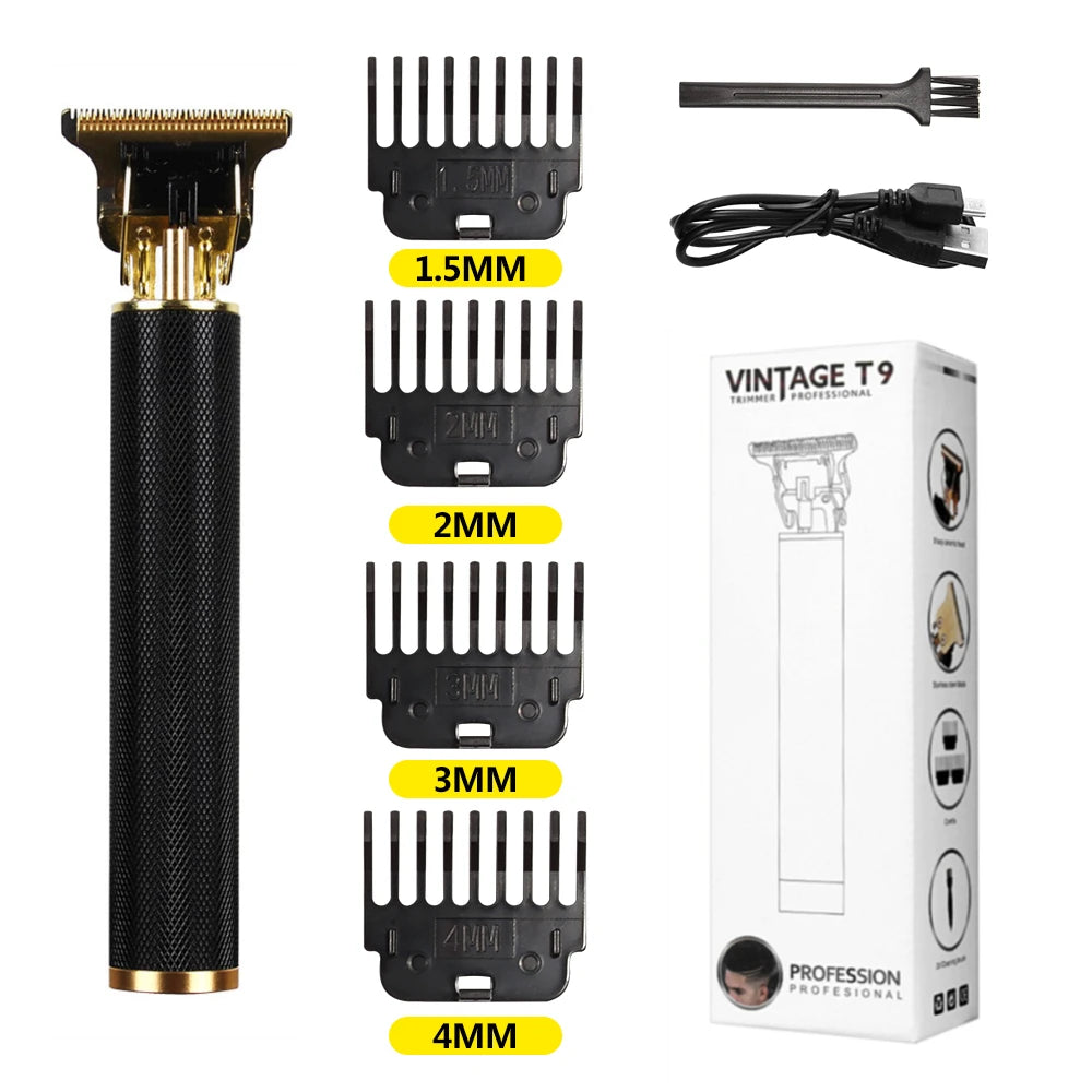 T9 LCD Electric Hairdresser Mens Clipper Hair Precision Trimmer