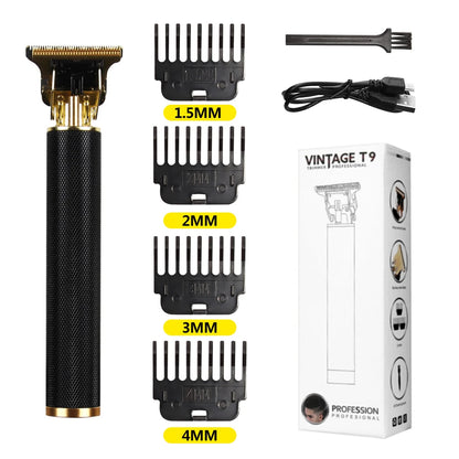 T9 LCD Electric Hairdresser Mens Clipper Hair Precision Trimmer