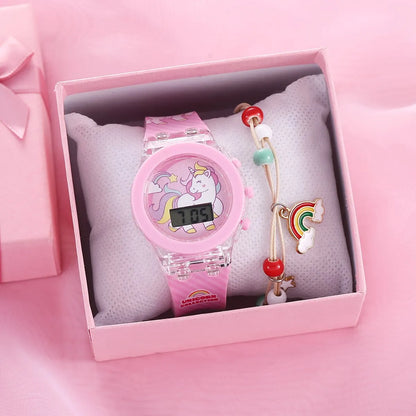 Kids Luminous Alarm Digital Multifunction Watch