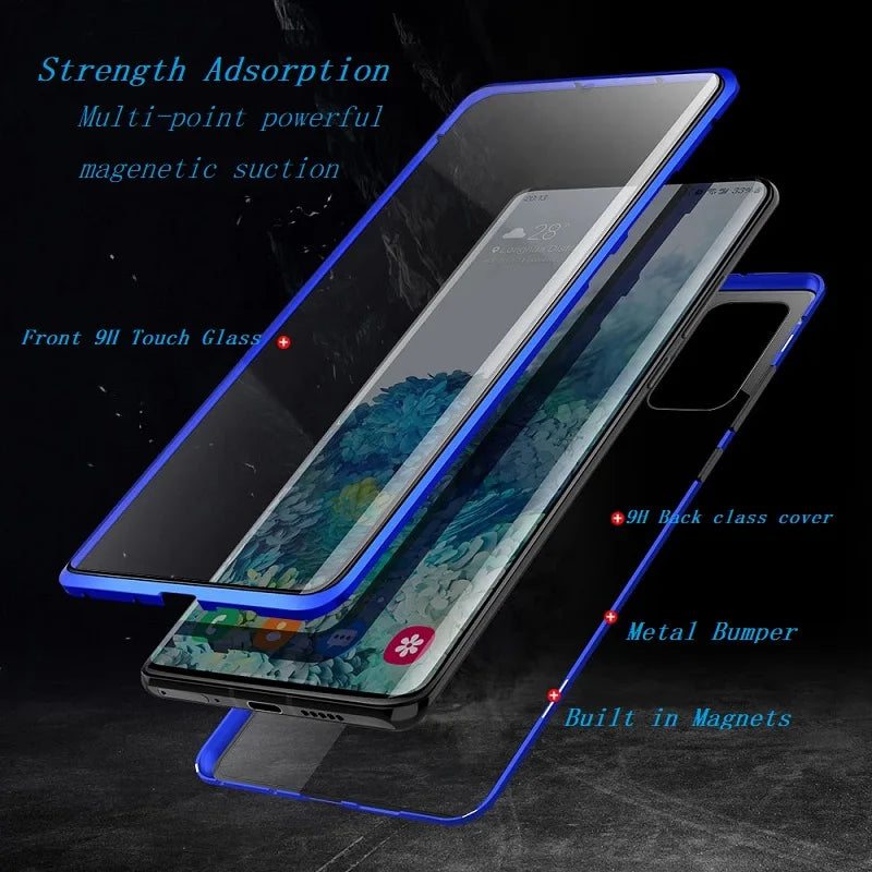 Metal Magnetic Phone Case For Samsung S23 S22 S21 Ultra Plus S20 FE