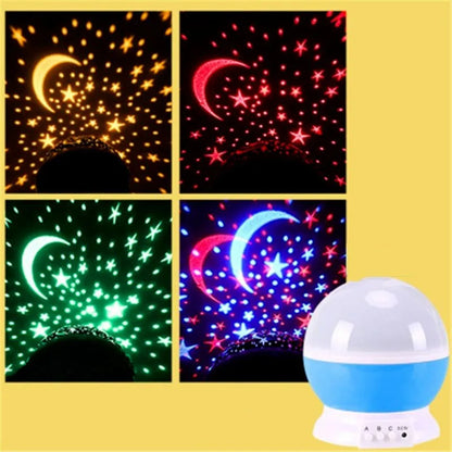 Starry Projector Night Light Rotating Sky Moon Lamp