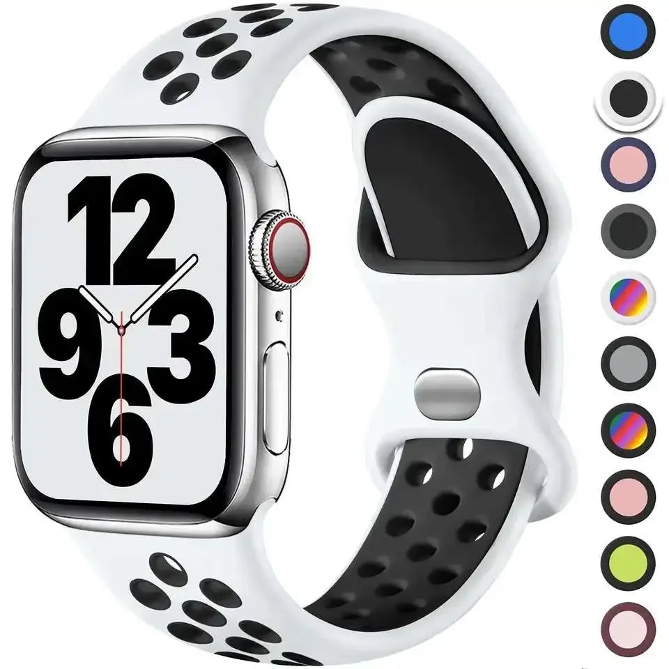 Strap For Apple Watch Correa Silicone sports bracelet iwatch 8 SE 7 6 5 Ultra