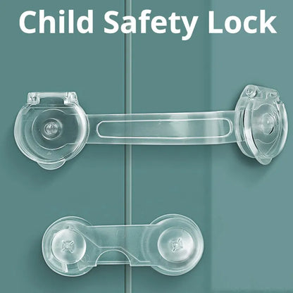 6pcs Baby Cabinet Locks Child Anti Opening Refrigerator Lock