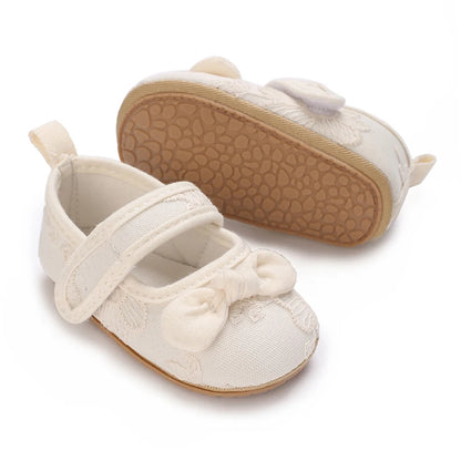 Cute White Lace Baby Girl Princess shoes Baby Moccasins Moccs Shoes