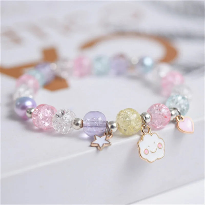 Cute Popcorn Beads Kids Bracelet Glass Girls Bracelets