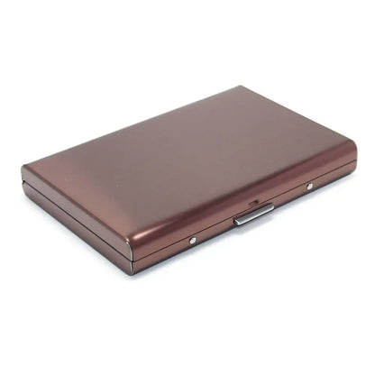 Fashion Durable 6 Card Slots Card Holder Stainless Steel Case