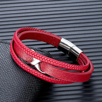 Men Women Multilayer Braided Leather Bracelets Forver Love Infinity