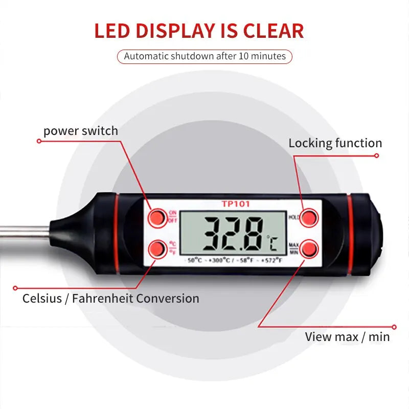 Cooking Thermometer Digital Food Baking