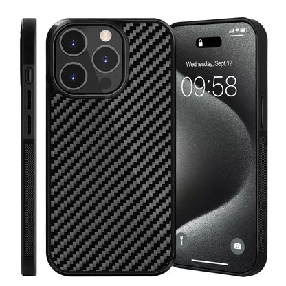 Forged Carbon Fiber Armor Wireless Charge Case for iPhone 15 14 13