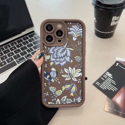 Flower Printed Phone Case For iPhone 15 14 13