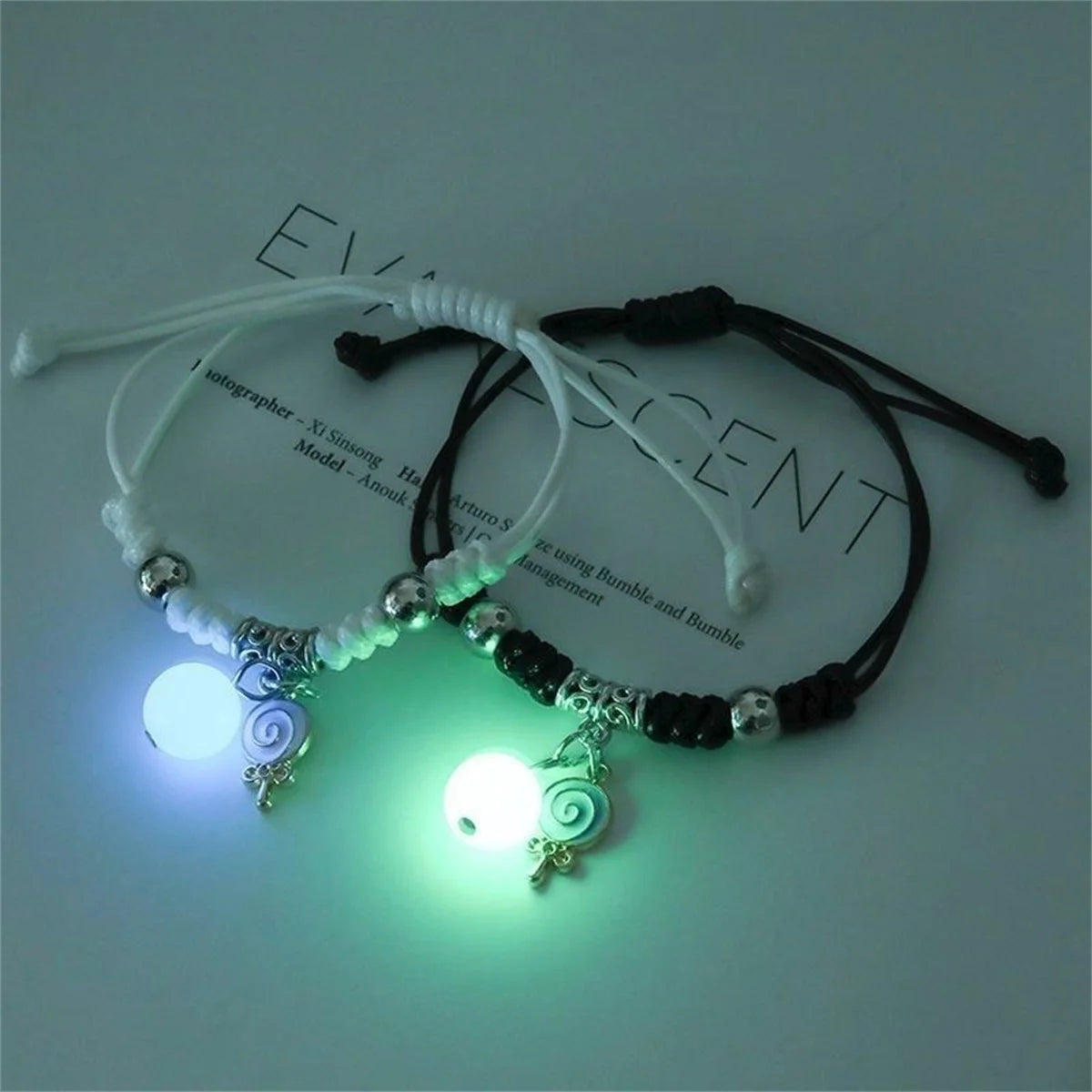 Luminous Beads Star Couple Bracelet For Women Men