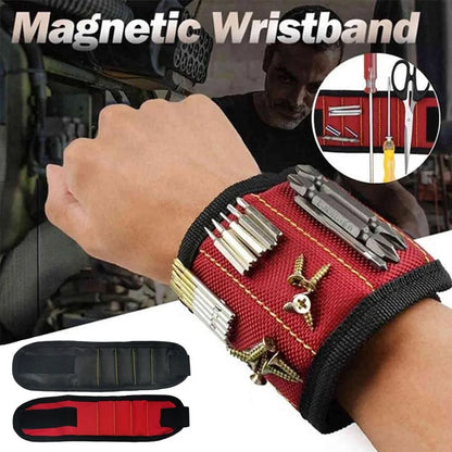 Strong Magnetic Wristband Tool Bag Electrician Adjustable Wrist Belt