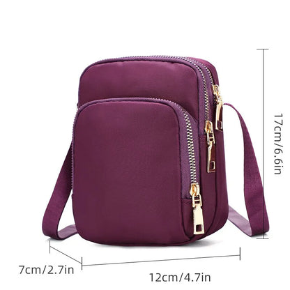 Womens Bag Waterproof Shoulder Crossbody Zipper