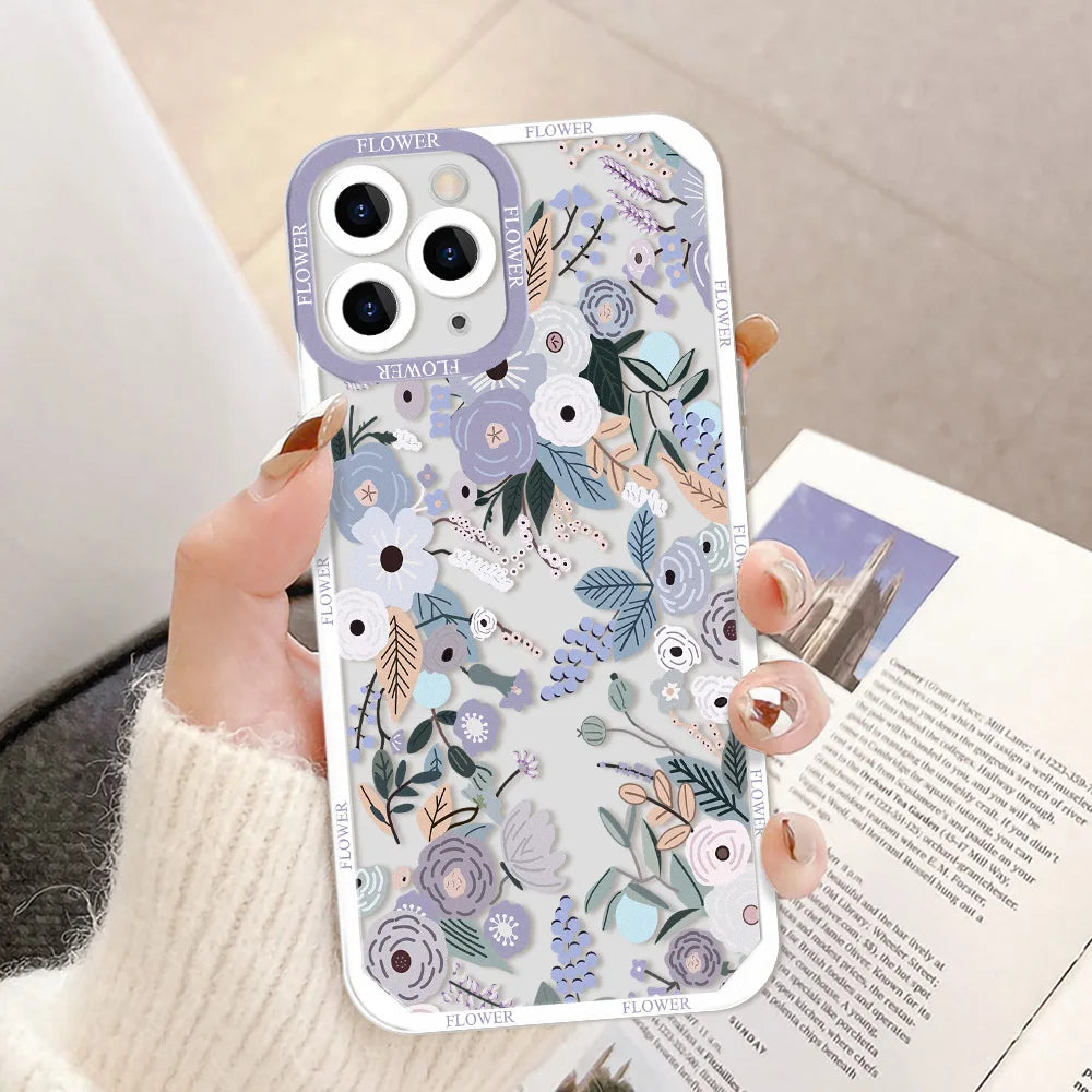 Daisy Flowers Phone Case For iPhone 16 15 14 Pro Max