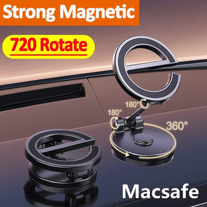 720 Rotate Magnetic Car Phone Holder Stand Magnet Mount