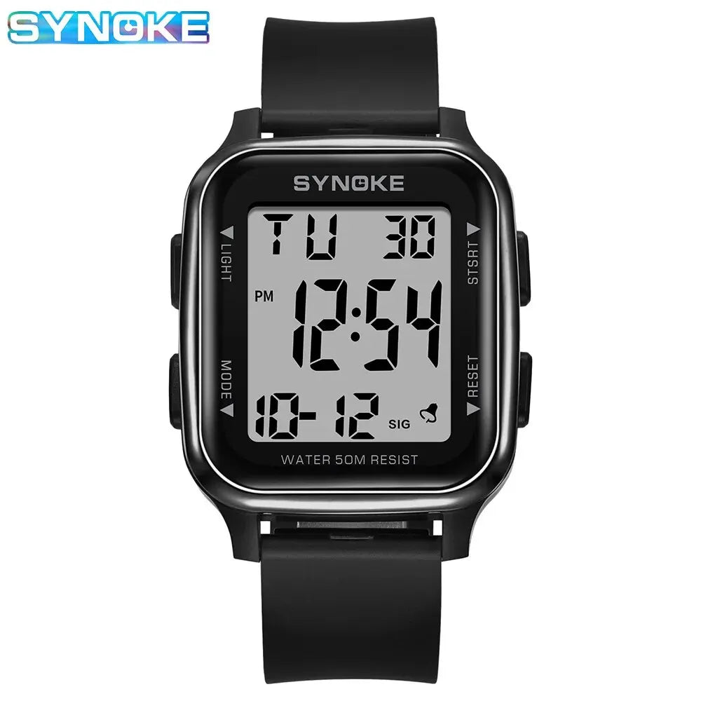 Mens Digital Watch Waterproof Multifunctional Luminous Outdoor Military