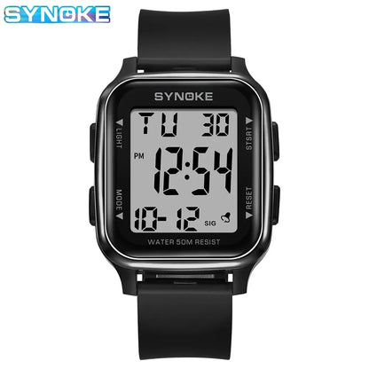 Mens Digital Watch Waterproof Multifunctional Luminous Outdoor Military