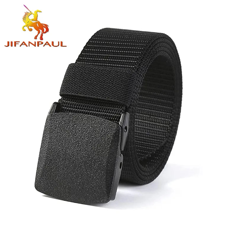 Automatic Buckle Nylon Belt Mens Army Tactical Belt Military Waist Canvas