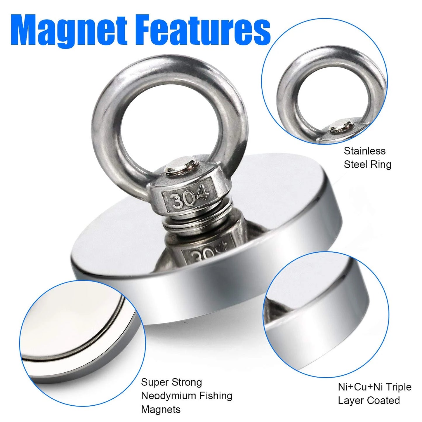 Super Magnet Strong Neodymium Magnets N52 Iman Ima Magnetic