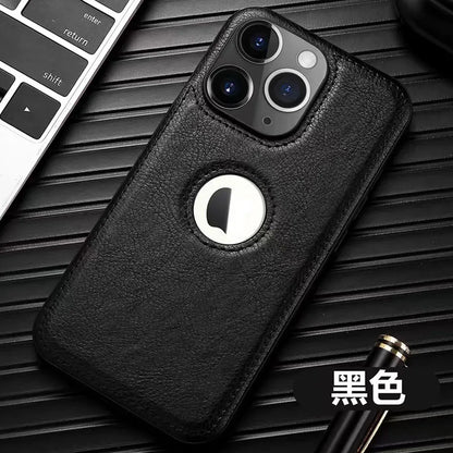 Luxury Leather Phone Case for iPhone 16 15 14 13 12 Pro Max Plus