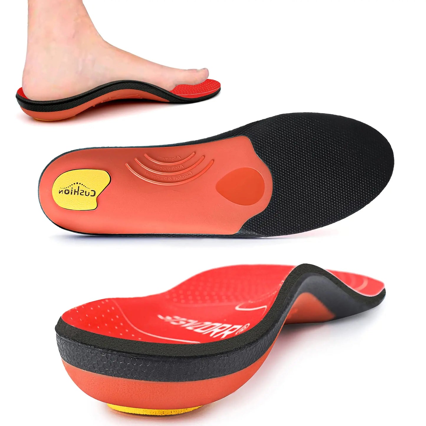 Arch Support Orthopedic Insoles for Flat Feet Relief Step with Confidence