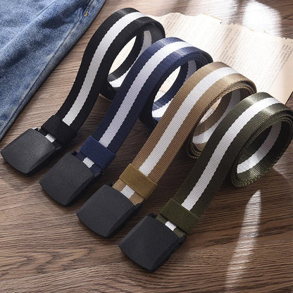 Mens Tactical Military Outdoor Combat Canvas Belt