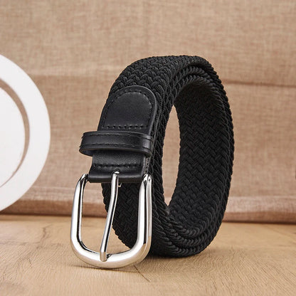 Mens Casual Woven Elastic Belt For Outdoor Rock Climbing Training