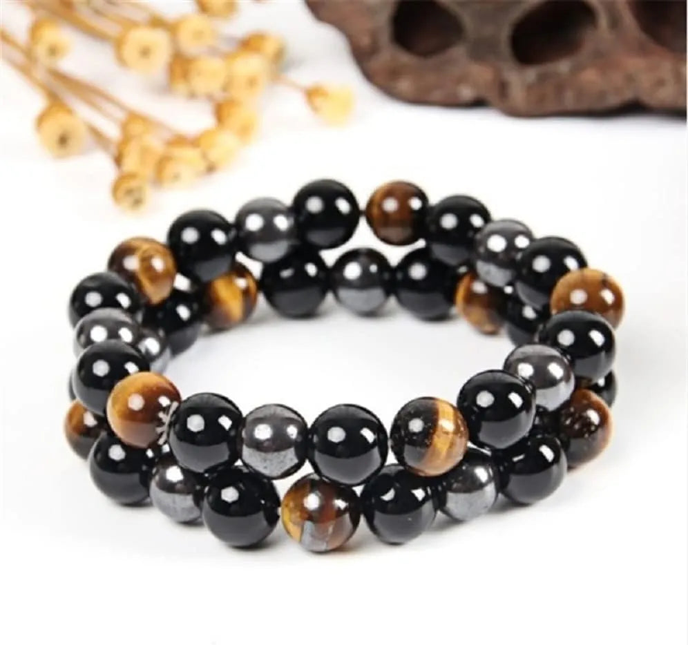 2pcs/Set Triple Protection Mens Bracelet