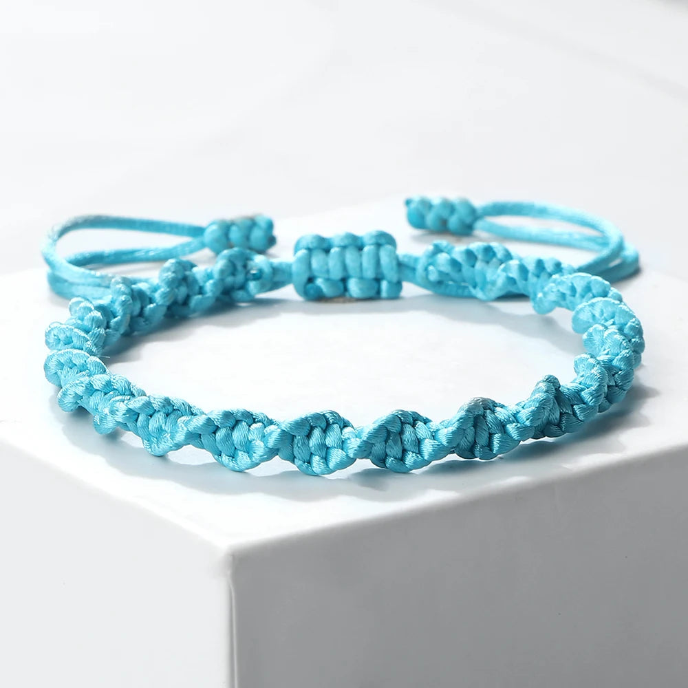 Multicolor Rope Lucky knots Womens Mens Bracelet