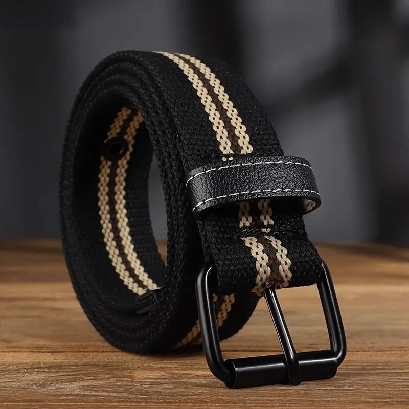 Mens Canvas Belt Casual Retro Women's Belt Outdoor Sports Belt