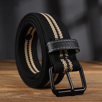 Mens Canvas Belt Casual Retro Women's Belt Outdoor Sports Belt