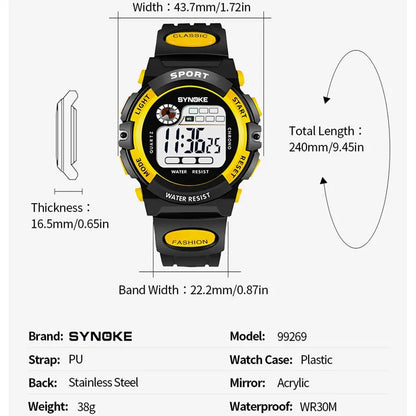 Multifunctional Student Children Digital Watch Sports Waterproof