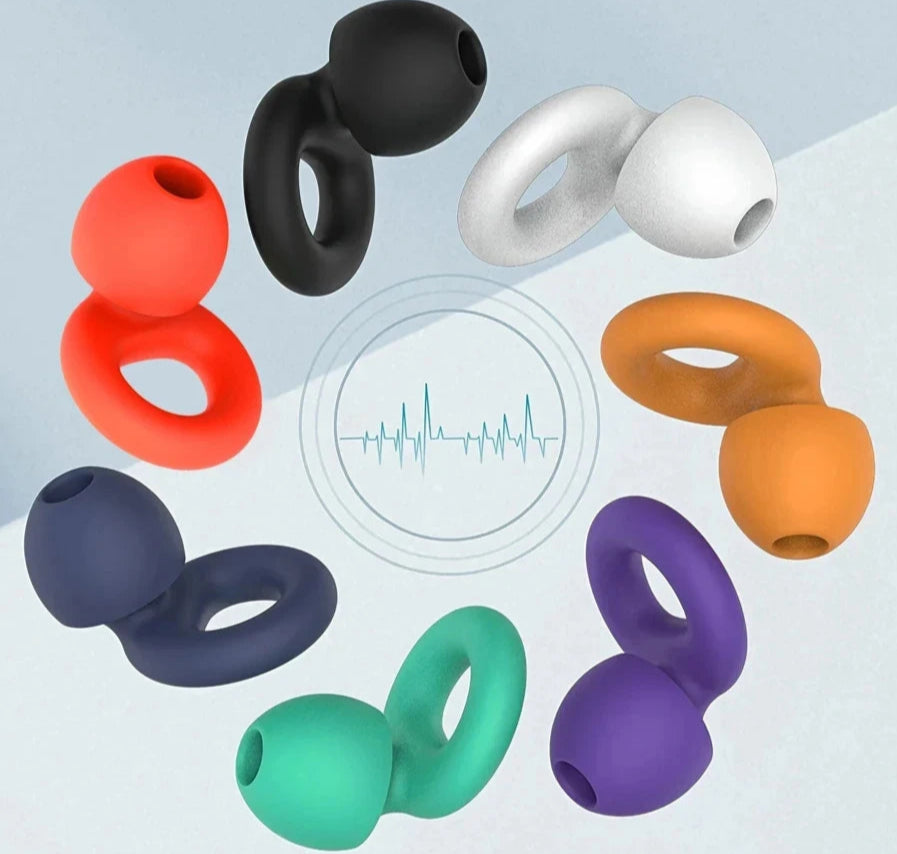 Quiet Ear Plugs for Noise Reduction Super Soft Reusable for Sleep Swim Work