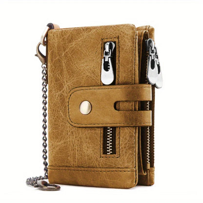 Genuine Leather RFID Mens Cowhide Wallet Card Holder